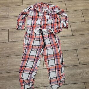 Victoria's Secret Pink and White Plaid Pajamas